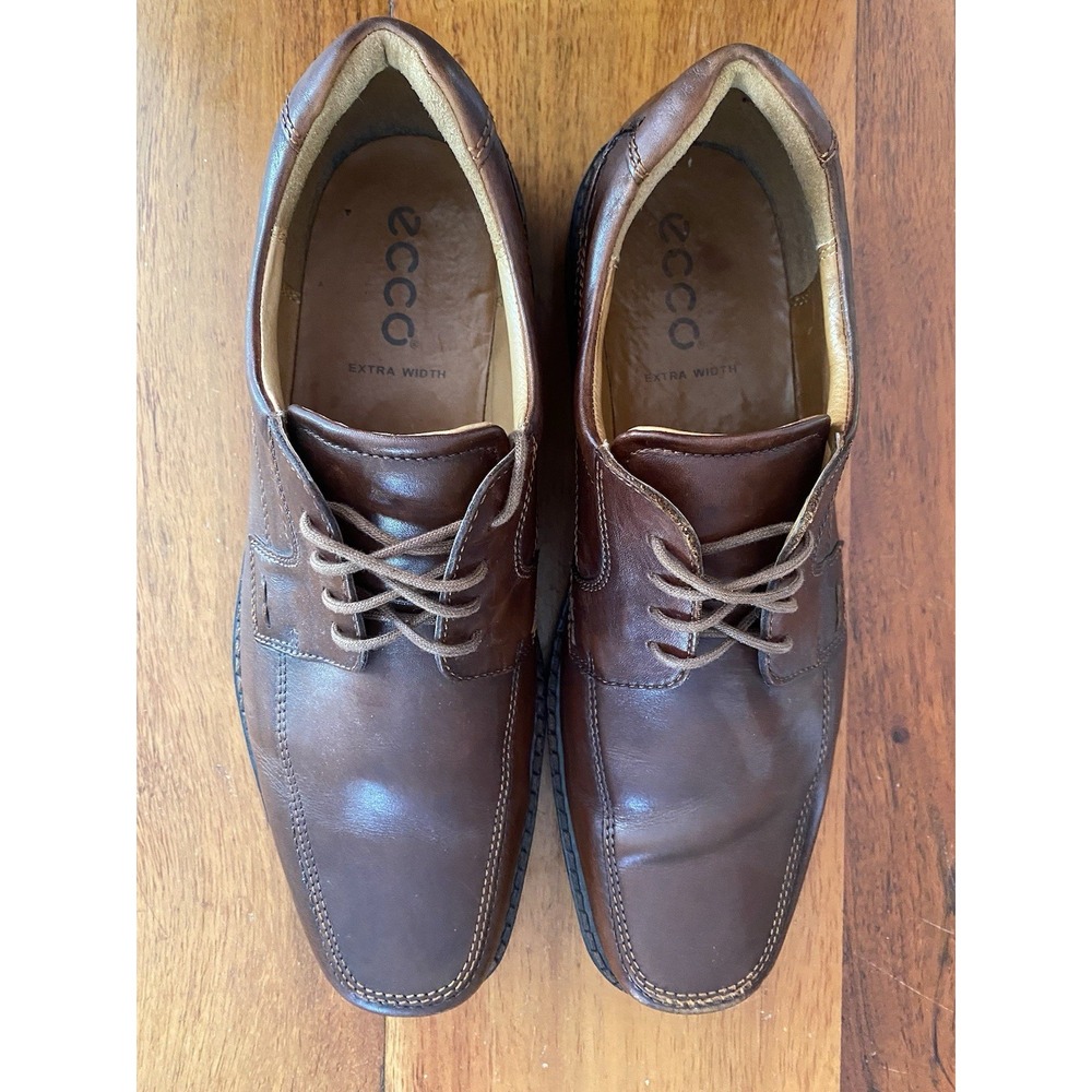 Ecco Men's Derby  Oxford Shoes Black Sz 14 Business Casual Preppy